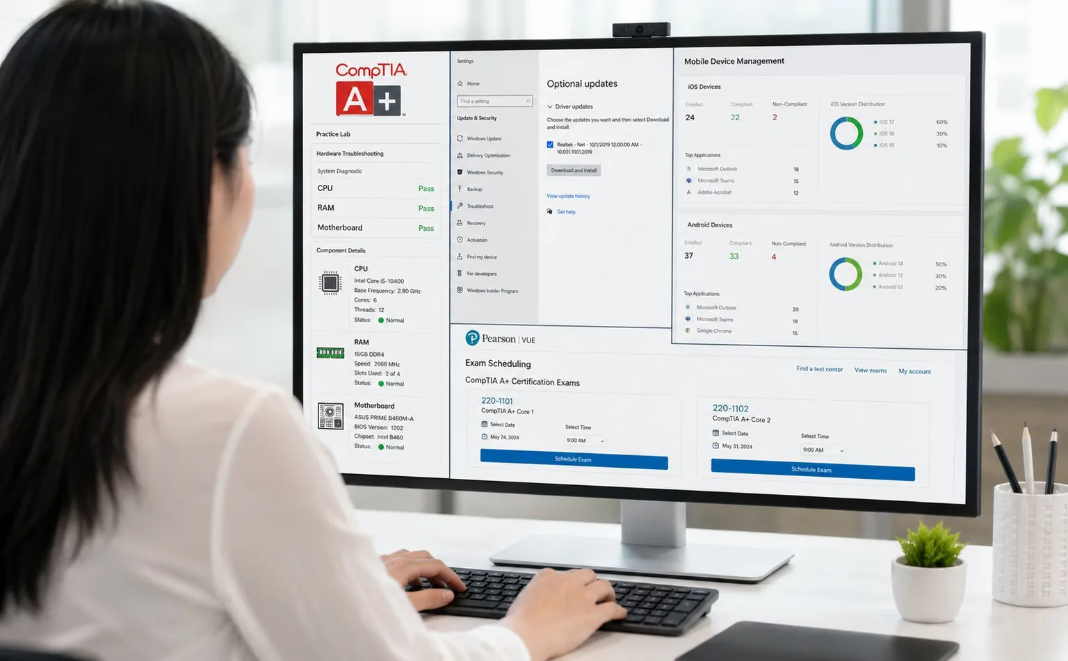 Formation Certifiante CompTIA A+ : maîtrise des fondamentaux IT (examen inclus)