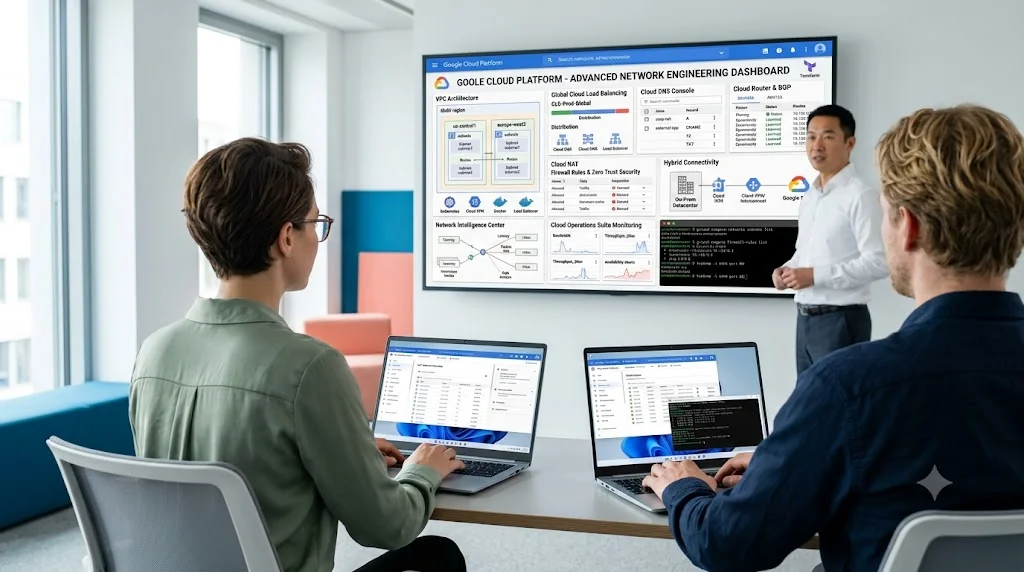 Formation Google Cloud Professional Cloud Network Engineer – Concevoir et gérer la connectivité et le réseau sur Google Cloud