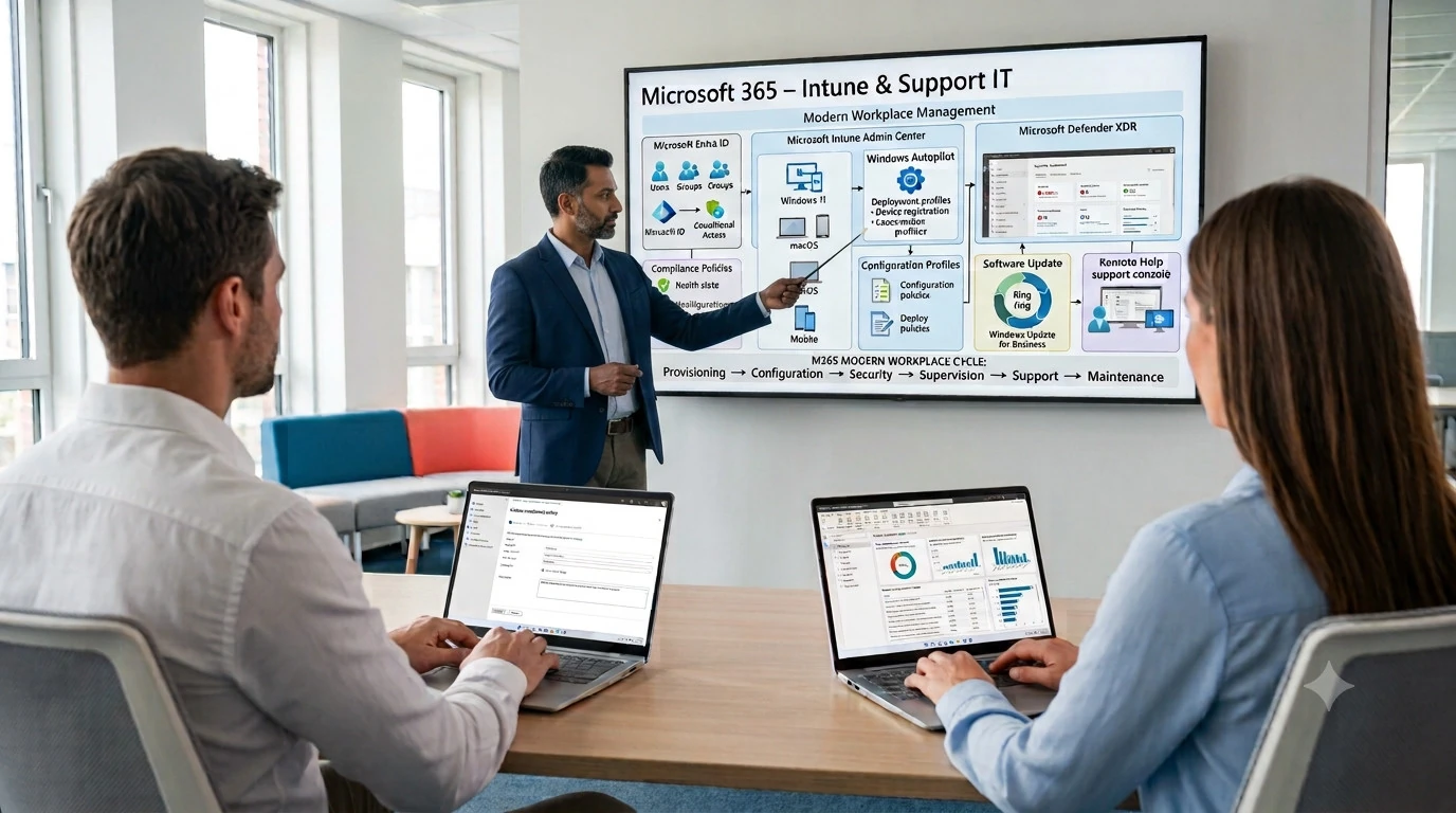 Parcours Certifiant Microsoft 365, Intune & Support IT