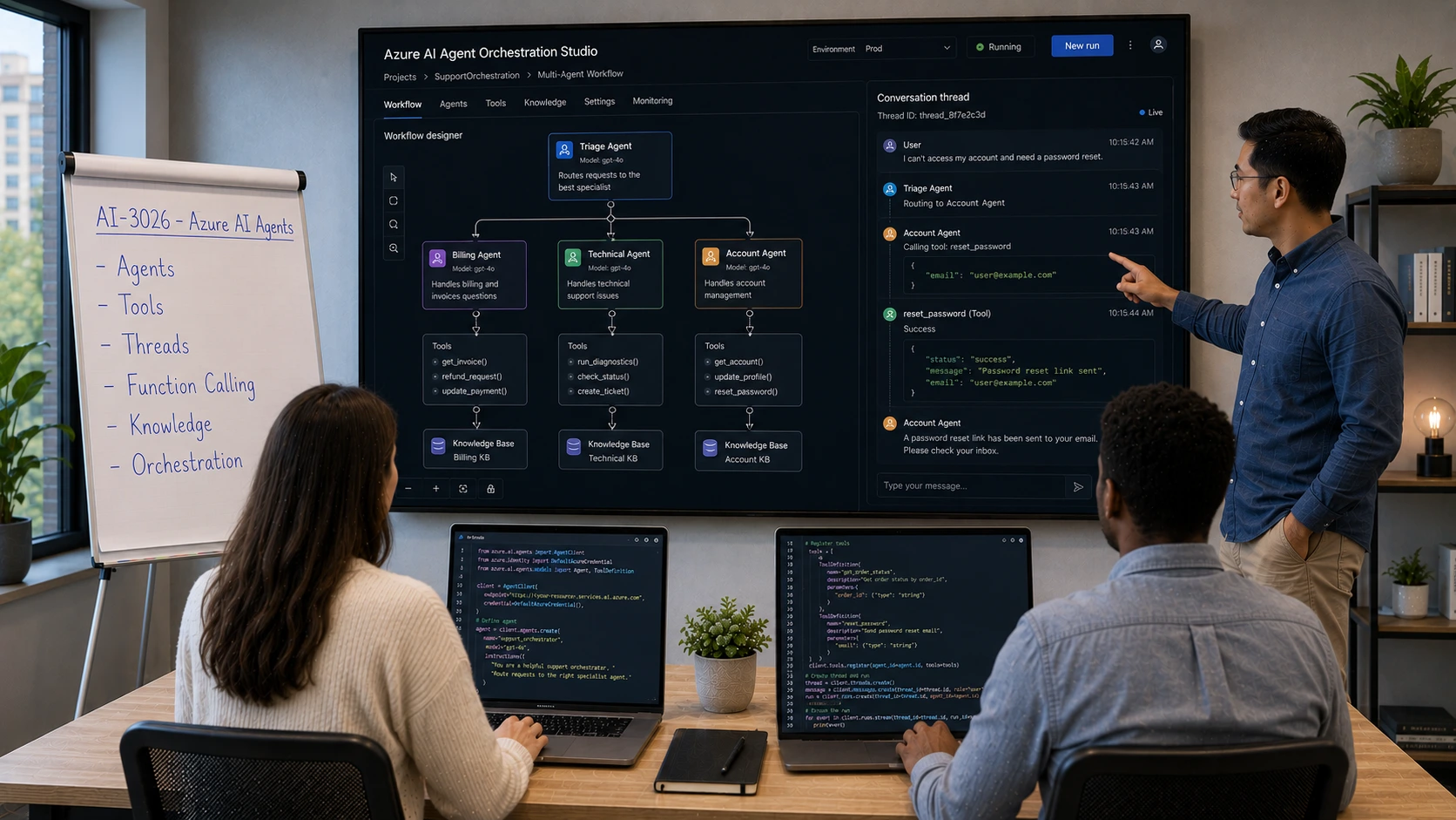 Azure AI Agents AI-3026 Training Course – Design, Develop and Orchestrate Intelligent Agents