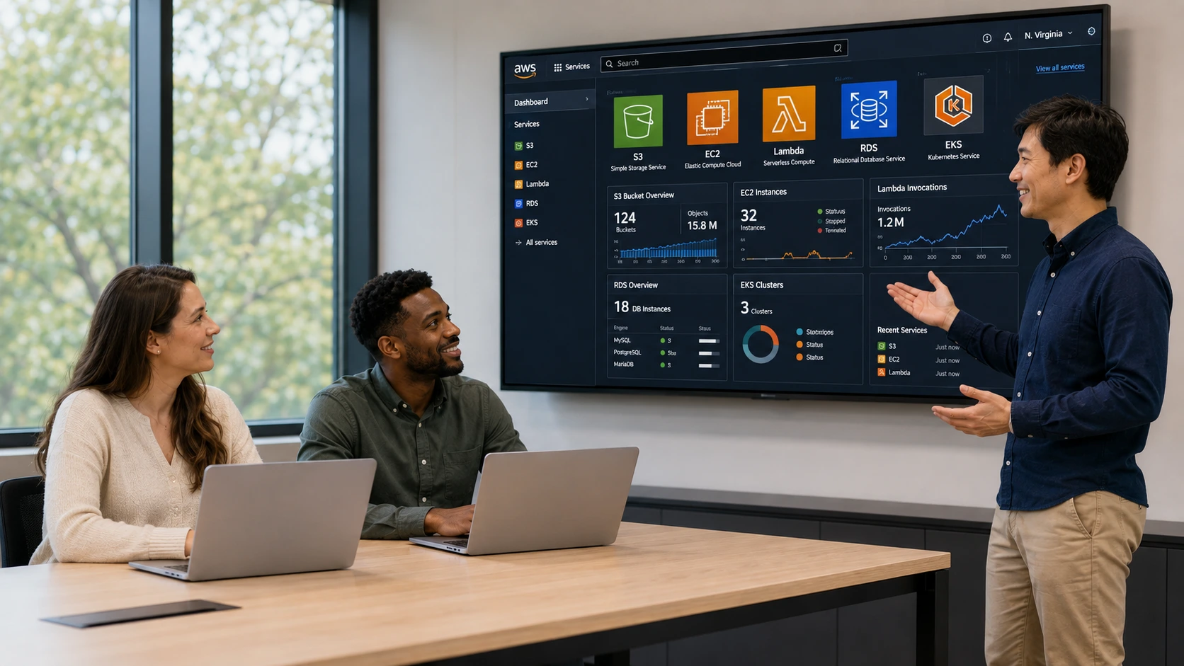 AWS Essential Services Training Course: S3, EC2, Lambda, RDS and EKS
