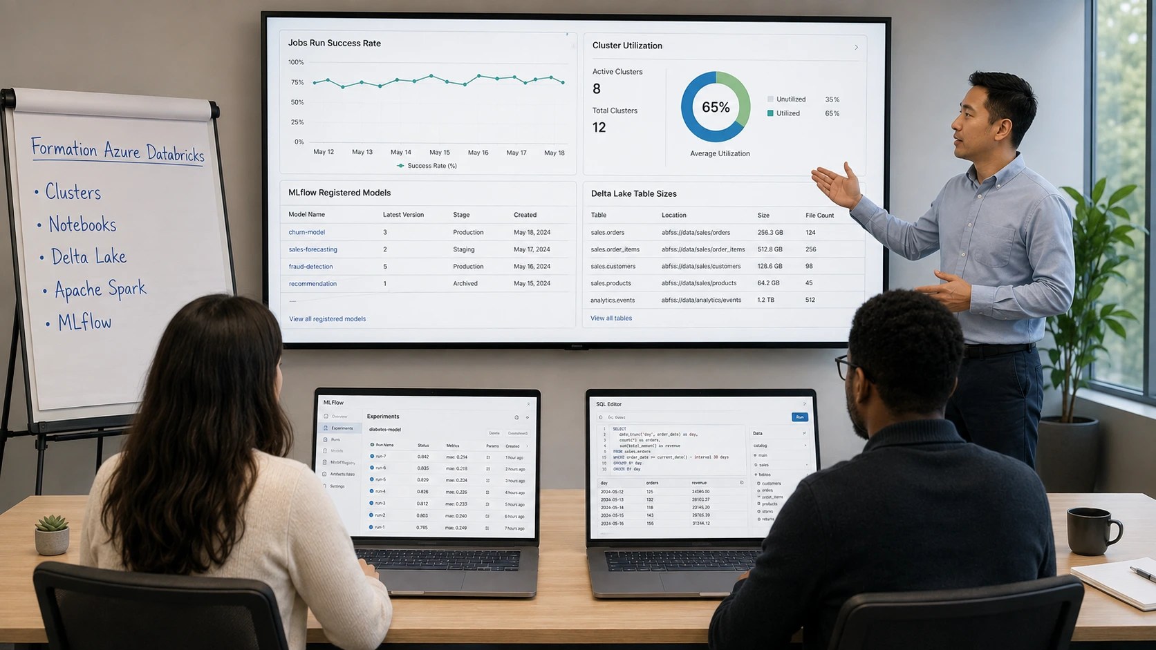 Formation Azure Databricks – Implémentation de solutions de Machine Learning