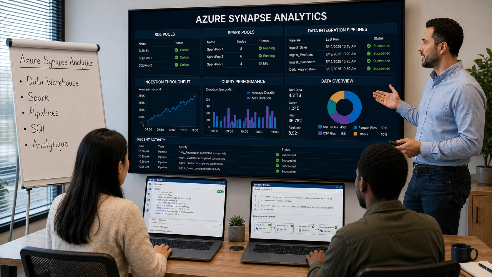 Formation Azure Synapse Analytics – conception et mise en œuvre de solutions d’analyse de données