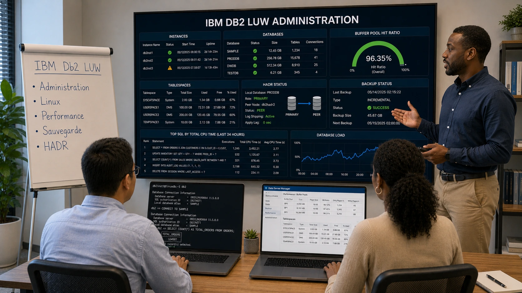 Formation IBM Db2 LUW – Administration de bases de données sous Linux
