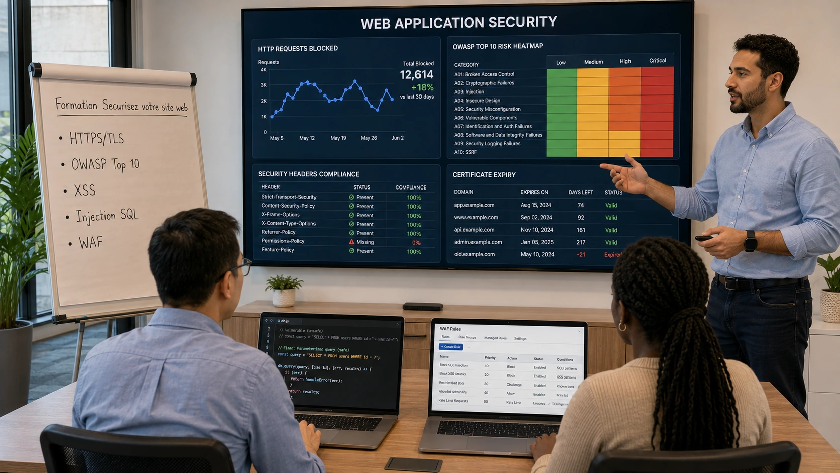 Formation Sécuriser votre Site Web – Des Vulnérabilités Connues à la Protection Active