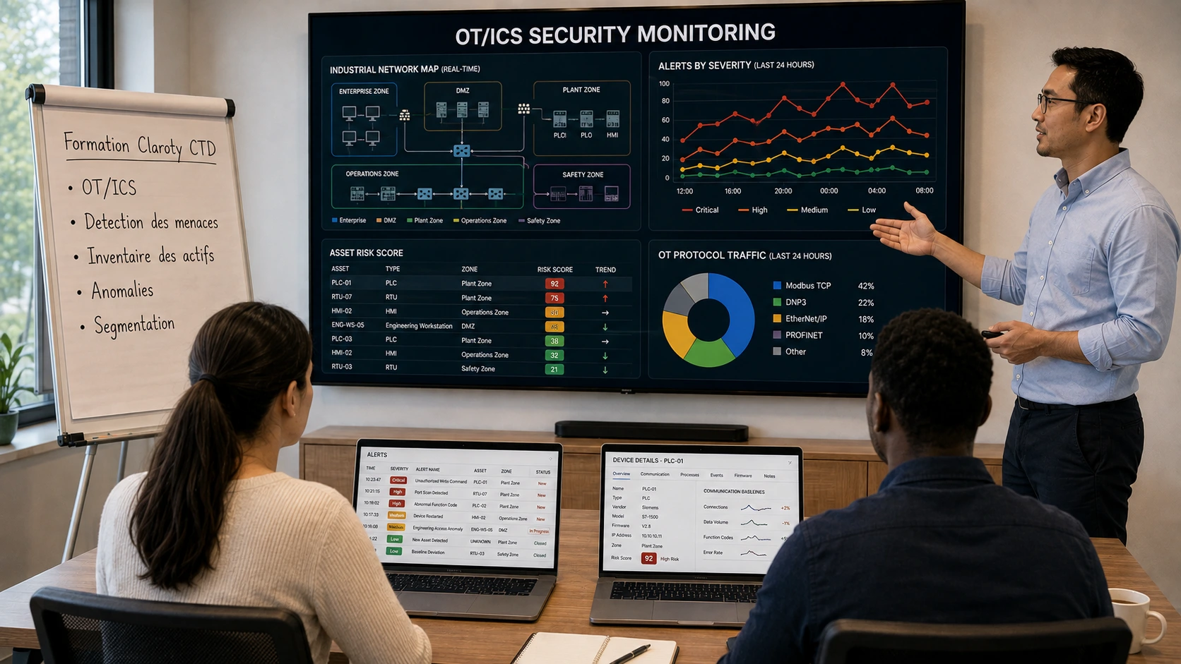 Formation Claroty CTD – Surveillance Active et Détection de Menaces pour Systèmes Industriels