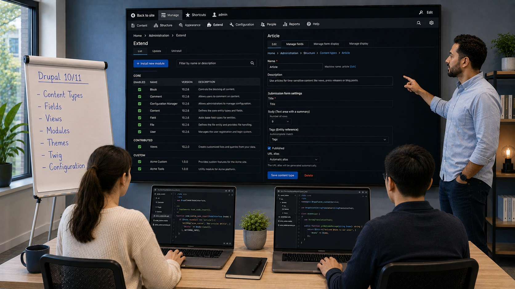 Formation Drupal 10 et 11 – Le Parcours Complet – De l&rsquo;Installation aux Développements Avancés