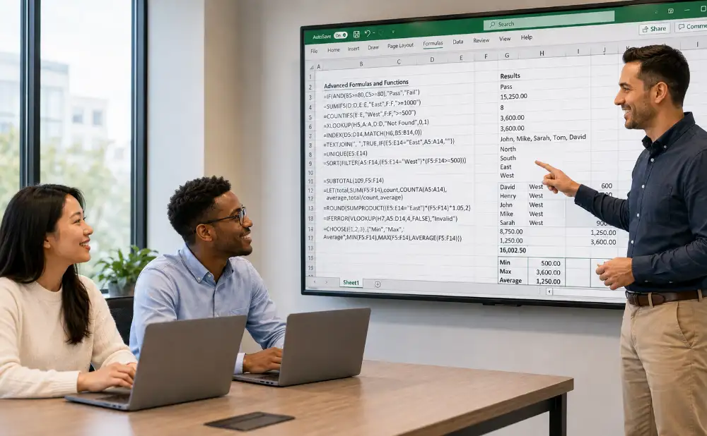 Formation Excel Formules et calculs avancés