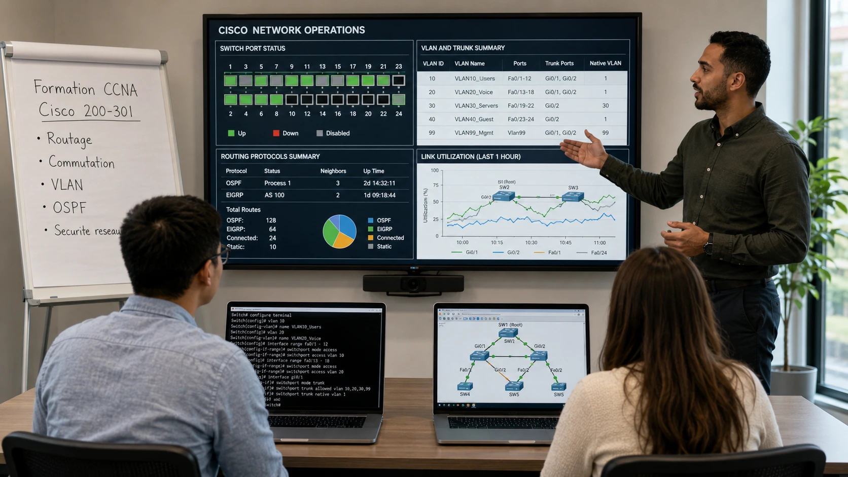 Formation Certifiante CCNA CISCO 200-301 (examen inclus)