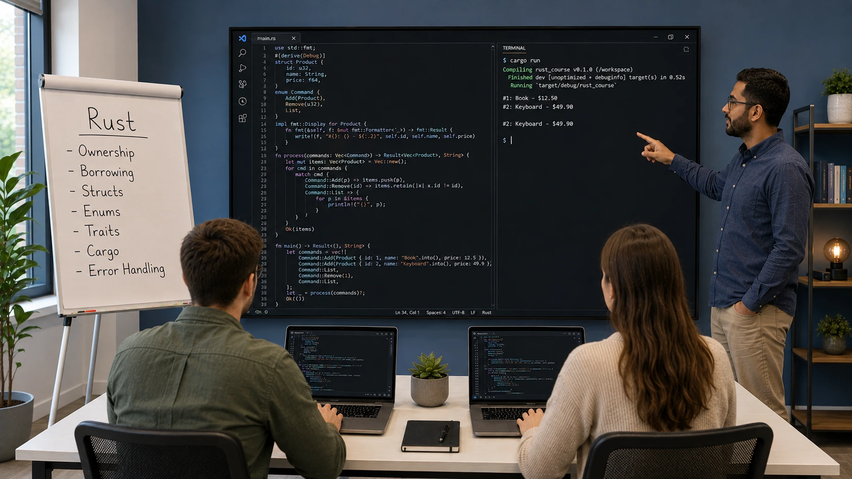Formation Rust – Apprenez à Programmer Sûrement, Rapidement et sans Runtime