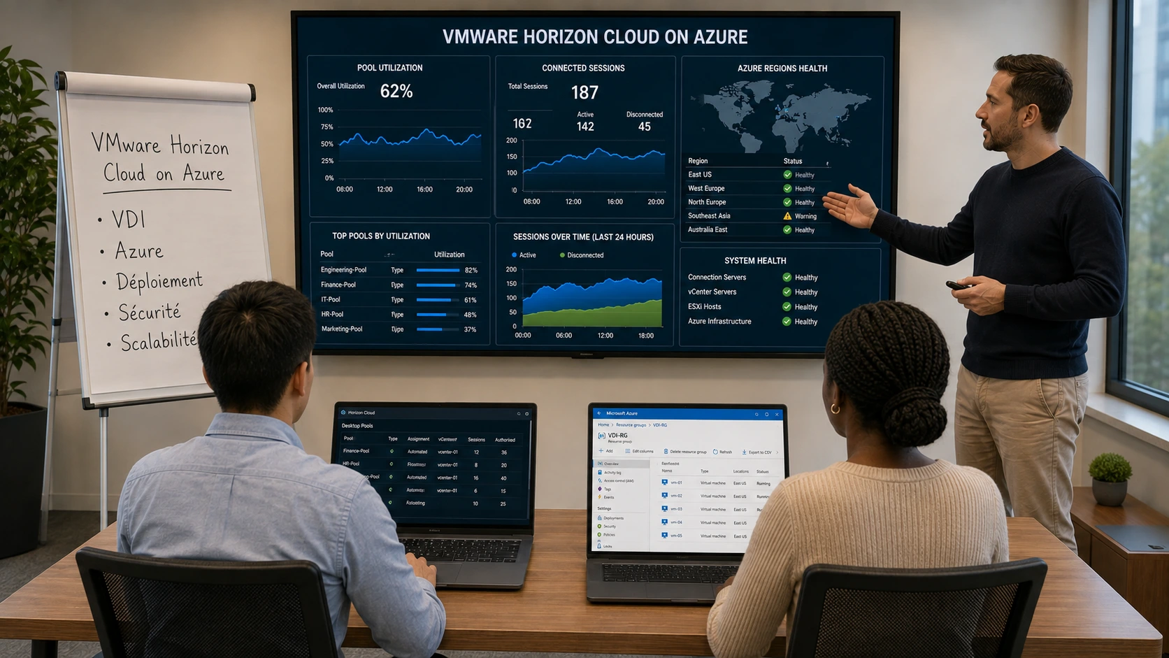VMware Horizon Cloud on Azure Training Course – Implementation and management of a secure and scalable VDI environment
