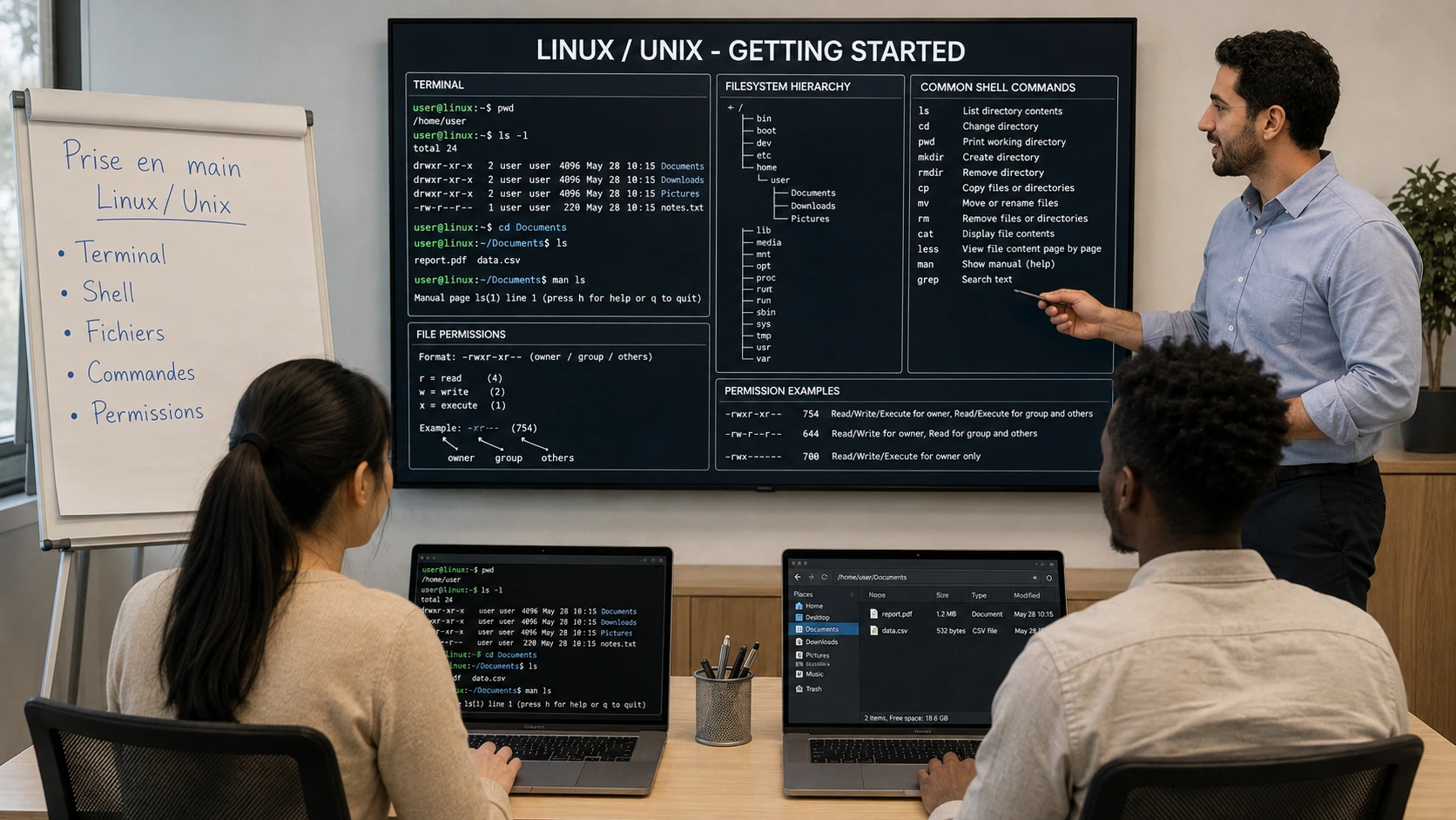 Formation Prise en main de Linux Unix – Maîtrisez les bases du terminal et de l’environnement shell