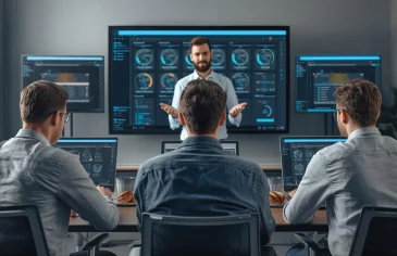 3-European-participants-around-30-years-old-seen-from-behind_-working-on-laptops