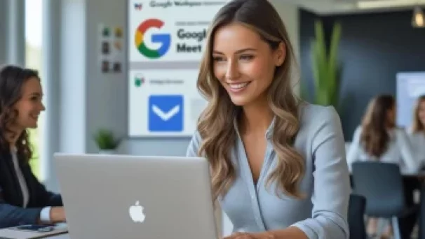 Formation Google Workspace image illustrant formations aux outils cloud bureautique Montez en compétences sur Teams, OneDrive, SharePoint Online, Google Workspace…