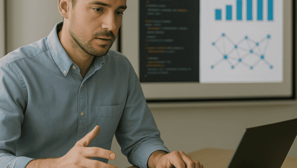 FORMA-IT training courses Les formations de FORMA-IT Photo d'une personne faisant une formation avec Forma-IT.